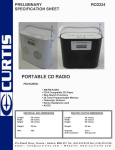 Curtis RCD224 User's Manual