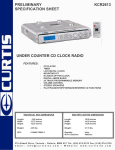 Curtis KCR2613 User's Manual