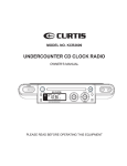 Curtis KCR2609 User's Manual