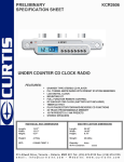 Curtis KCR2606 User's Manual