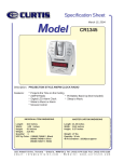 Curtis CR1345 User's Manual