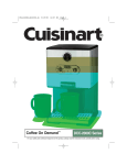 Cuisinart DCC-2000 Series User's Manual