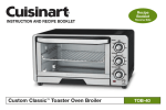 Cuisinart TOB-40 User's Manual