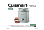 Cuisinart ICE-30BCA User's Manual