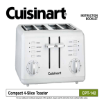 Cuisinart CPT-142 User's Manual