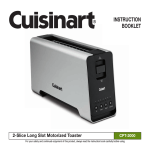 Cuisinart 2-Slice User's Manual