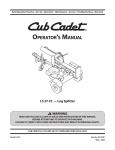 Cub Cadet l5 User's Manual