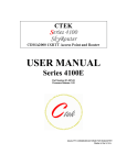 CTEK Power USA CDMA2000 User's Manual