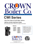 Crown Boiler CWI069 User's Manual