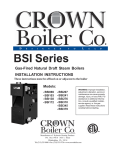 Crown Boiler BSI069 User's Manual