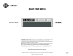 Crown Audio MA-5002VZ User's Manual