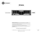 Crown Audio CE2000TX User's Manual