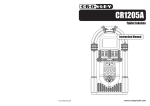 Crosley CR1205A User's Manual