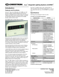 Crestron electronic iLux CLS-C6RF User's Manual
