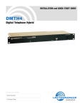 Crestron electronic DMTH4 User's Manual
