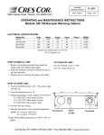 Cres Cor EB-150 User's Manual