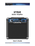 Crate Amplifiers XT15R User's Manual