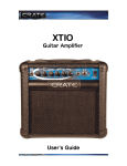 Crate Amplifiers XT10 User's Manual