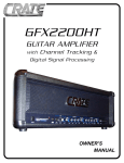 Crate Amplifiers GFX2200HT User's Manual