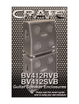 Crate Amplifiers BV412SVB User's Manual