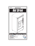 Crane Merchandising Systems Hot Beverage Maker 678 User's Manual