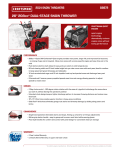 Craftsman 208cc Specifications
