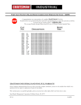 Craftsman 16-Piece Contents List