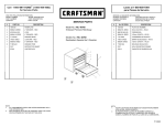 Craftsman 5-Drawer Service Parts