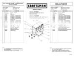 Craftsman Heavy-Duty Stainless Steel Rolling Cabinet Service Parts