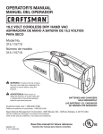 Craftsman C3 Owner's Manual