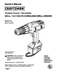 Craftsman 973.11147 User's Manual