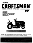 Craftsman 917.259561 User's Manual