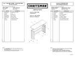 Craftsman 6' Workbench - Black Service Parts