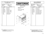 Craftsman 5-Drawer Instruction Manual