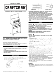 Craftsman 5-Drawer Use & Care Manual