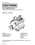 Craftsman 4 Gallon Twin Tank Compressor Owner's Manual