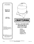 Craftsman 338.17923 User's Manual