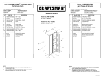 Craftsman 32" Wide Floor Cabinet - Red/Black Service Parts