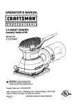 Craftsman 315.27984 User's Manual