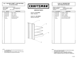 Craftsman 3-Shelf Service Parts