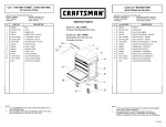 Craftsman 4-Drawer Service Parts
