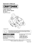 Craftsman 247.28904 Operator's Manual