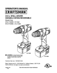 Craftsman 115 User's Manual