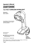 Craftsman 11047 Operator's Manual