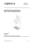 Cornelius Liquid Base Beverage Dispenser User's Manual