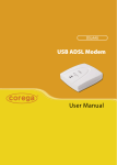 Corega USB ADSL Modem DSLAAU User's Manual