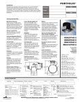 Cooper Lighting PORTFOLIO MD6150T6G12 User's Manual