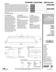 Cooper Lighting P4PE-X/TE User's Manual