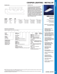 Cooper Lighting METALUX WTS Series User's Manual