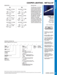 Cooper Lighting Metalux T5 User's Manual